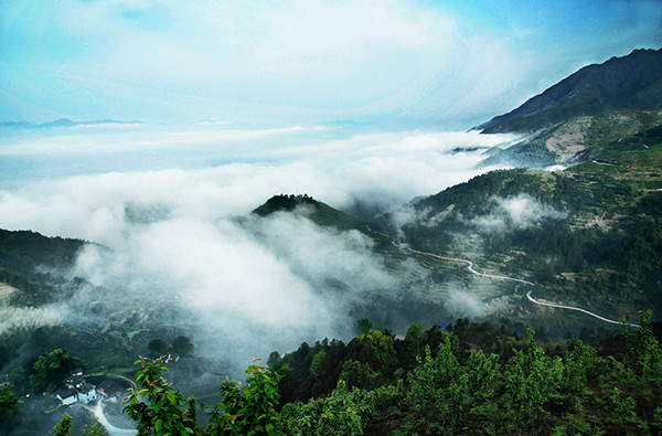 美丽的松阳山地风光肖白摄